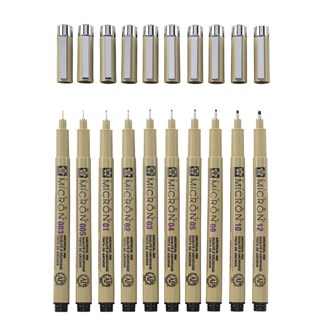 Kuitukärkikynä Sakura Pigma Micron, 10 kpl