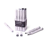 Huopakynä Copic Sketch Cool Grey, 12 väriä