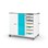 Zioxi LEGO® Education -latausvaunu, 8 laatikkoa, 8 USB-C