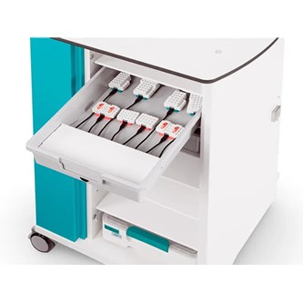 Zioxi LEGO® Education -latausvaunu, 8 laatikkoa, 8 USB-C