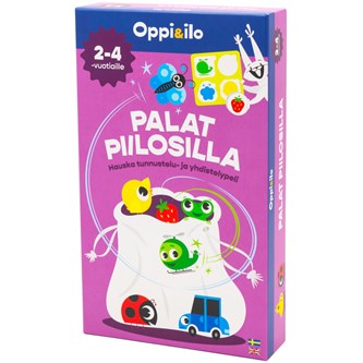 Oppi&ilo, Palat piilosilla - hauska tunnustelu- ja yhdistelypeli 2-4 v