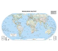 Maailman valtiot "Equal Earth", kapuloitu