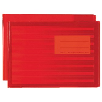 Vihkonsuojakansi Basic A5, vaaka, punainen, 30 kpl