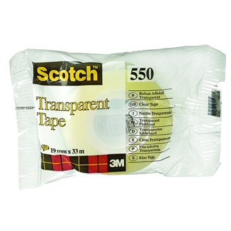 Teippi Scotch 550, 19 mm x 33 m, 8 kpl