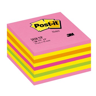 Viestilappukuutio Post-it, 76x76 mm, roosa