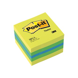 Viestilappukuutio Post-it Mini, 51x51 mm, kelt.