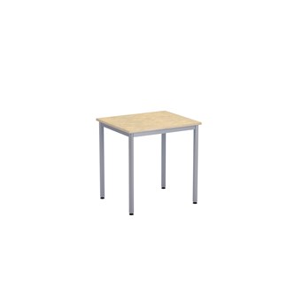12:38 Pöytä Akustik Optimal Linoleum, 70x60 cm, hopea jalusta