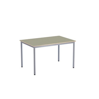 12:38 Pöytä Akustik Optimal Linoleum, 120x60 cm, hopea jalusta