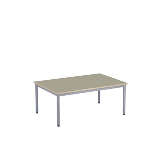 12:38 BX Pöytä Akustik Optimal Linoleum, 120x80 cm, hopea jalusta