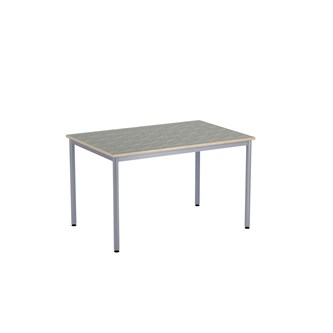12:38 Pöytä Akustik Linoleum, 120x80 cm, hopea jalusta
