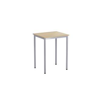 12:38 Pöytä Akustik Laminaatti, 70 x 60 cm, hopea jalusta