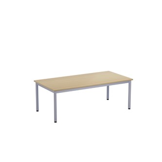 12:38 Pöytä HT, 140 x 70 cm, hopea jalusta