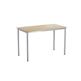 12:38 BX Pöytä Akustik Laminaatti, 140 x 70 cm, hopea jalusta
