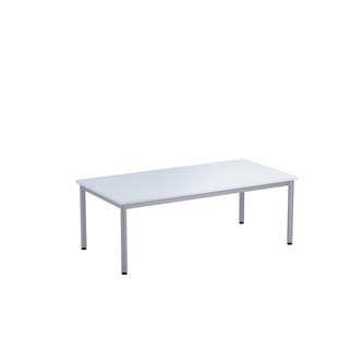 12:38 BX Pöytä DL, 140x70 cm, hopea jalusta
