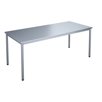 12:38 BX Pöytä Akustik Optimal Laminaatti, 180x80 cm, hopea jalusta