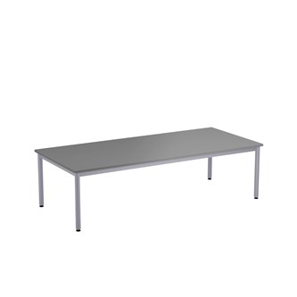 12:38 FSC BX Pöytä HT, 180 x 80 cm, hopea jalusta