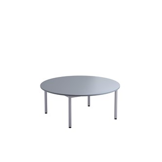 12:38 BX Pöytä Akustik Optimal Laminaatti, ∅120 cm, hopea jalusta