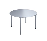 12:38 BX pöytä HT Ø 90 cm, hopea jalusta