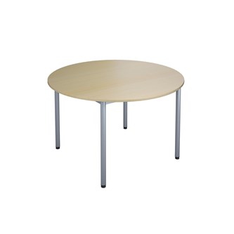 12:38 BX Pöytä HT, ∅ 120 cm, hopea jalusta