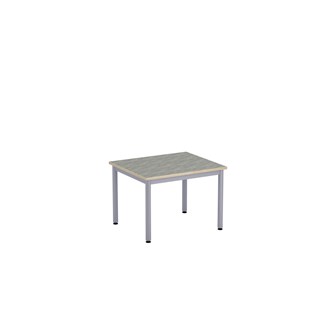 12:38 Pöytä Akustik Linoleum, 70x60 cm, hopea jalusta