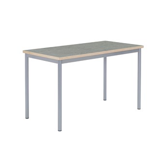 12:38 BX Pöytä Akustik Linoleum, 180x70 cm, hopea jalusta
