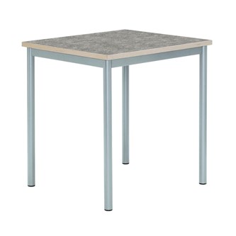 12:38 Pöytä Akustik Linoleum, 80x60 cm, hopea jalusta