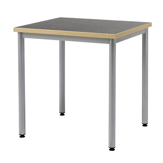 12:38 Pöytä Akustik Linoleum, 80x60 cm, hopea jalusta