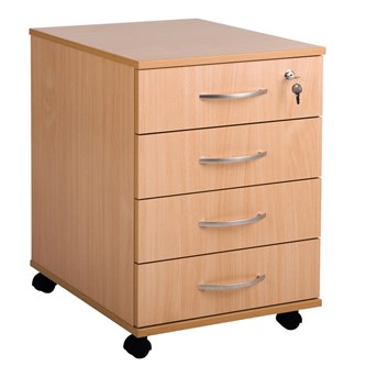 Laatikosto pyörillä, 4 ltk