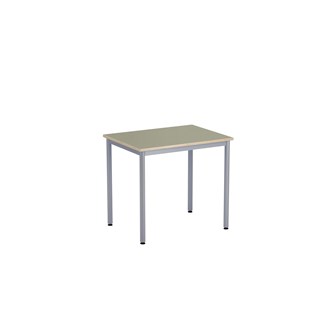 12:38 Pöytä Akustik Linoleum, 80x60 cm, hopea jalusta