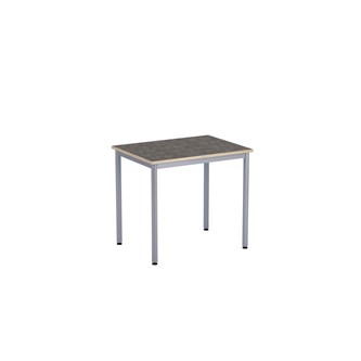 12:38 Pöytä Akustik Linoleum, 80x60 cm, hopea jalusta