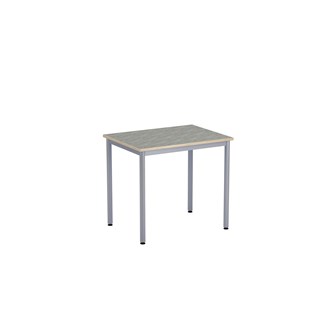 12:38 Pöytä Akustik Linoleum, 80x60 cm, hopea jalusta