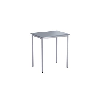 12:38 BX Pöytä Akustik Laminaatti, 80 x 60 cm, hopea jalusta