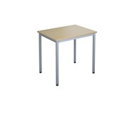 12:38 Pöytä Akustik Optimal Laminaatti, 80x60 cm, hopea jalusta