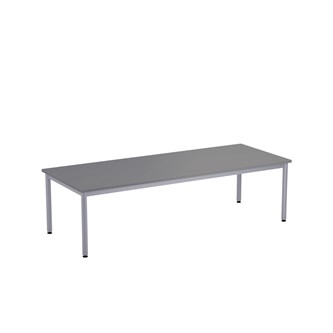 12:38 BX Pöytä HT, 180 x 70 cm, hopea jalusta