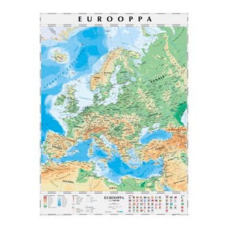 Euroopan kartta, liukuvaunussa