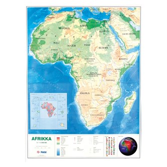 Afrikan kartta, liukuvaunussa