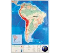 Etelä-Amerikan kartta, liukuvaunussa