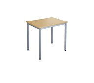 12:38 Pöytä DL, 80x60 cm, hopea jalusta