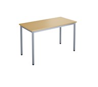 12:38 Pöytä DL, 120x60cm, hopea jalusta