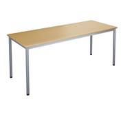 12:38 FSC BX Pöytä DL, 180x70 cm, hopea jalusta