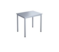 12:38 Pöytä HT, 80 x 60 cm, hopea jalusta