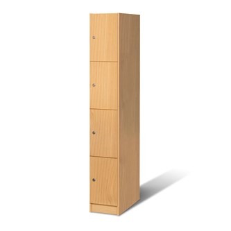 Henkilökunnan lokerikkokaappi, koivu
