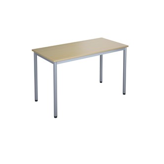 12:38 Pöytä HT, 120 x 60 cm, hopea jalusta