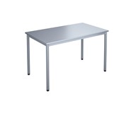 12:38 Pöytä HT, 120 x 70 cm, hopea jalusta