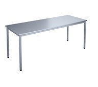 12:38 BX Pöytä HT, 180 x 70 cm, hopea jalusta