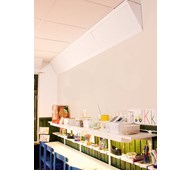 Akucorner 120 x 30 cm, valkoinen