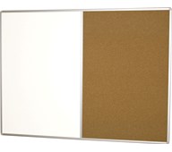 Kombitaulu, alumiinikehys, 121,5 x 91,5 cm