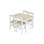 Lina pöytä ja 4 tuolia, valkoinen/koivu