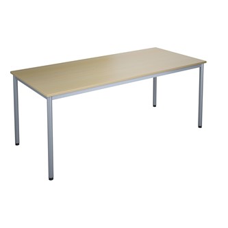 12:38 FSC BX Pöytä HT, 180 x 80 cm, hopea jalusta