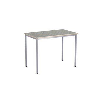 12:38 BX Pöytä Akustik Optimal Linoleum, 120x70 cm, hopea jalusta